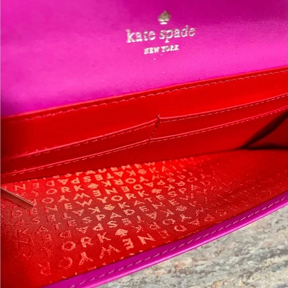 Kate Spade ♠️ fuchsia clutch - Picture 7 of 15